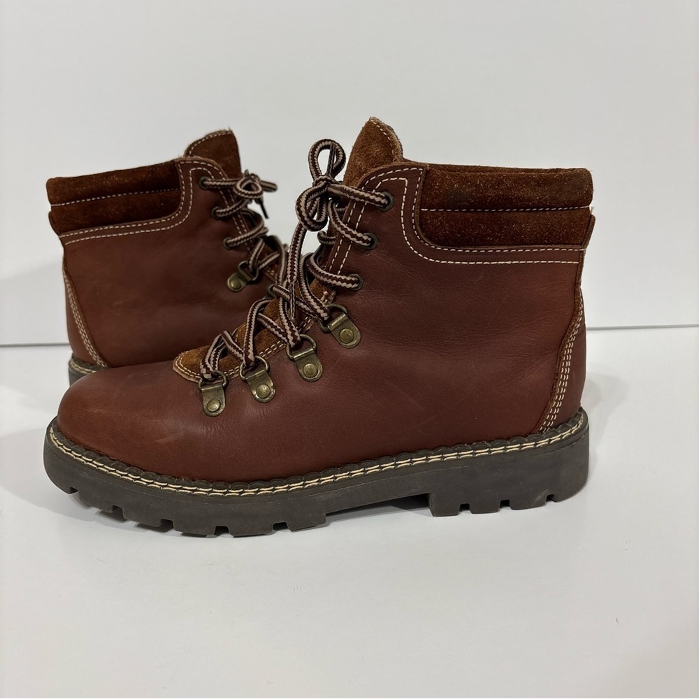 Brown‎ Leather Ankle Boots